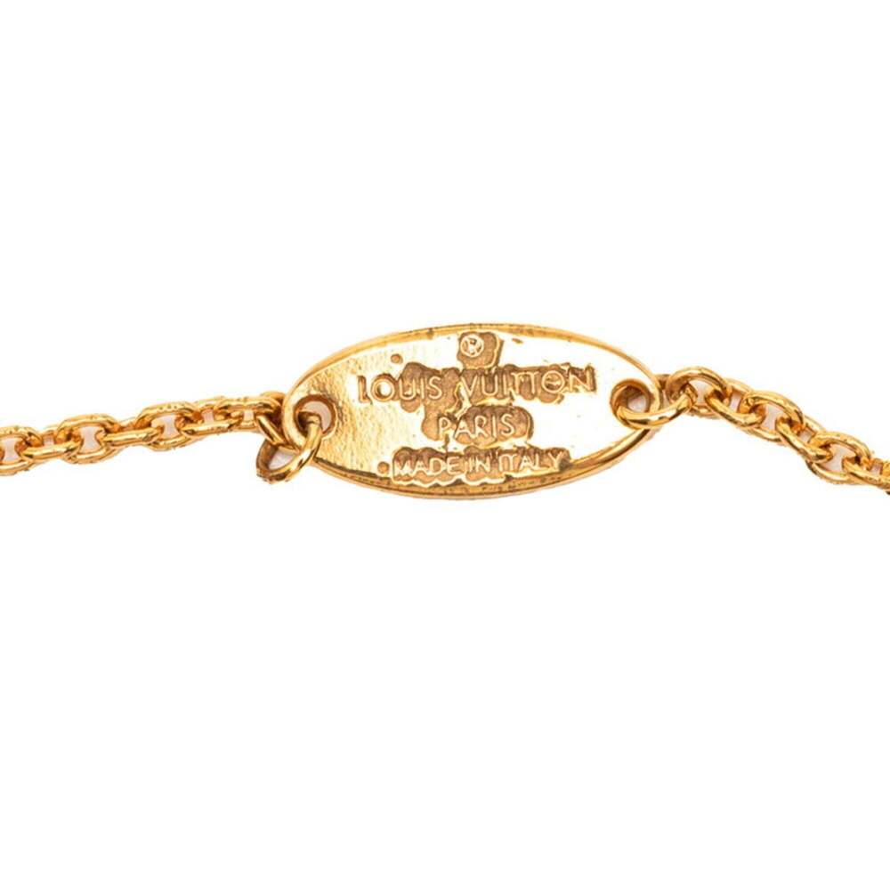 LOUIS VUITTON Gold Monogram Charm Bracelet - Picture 4 of 7